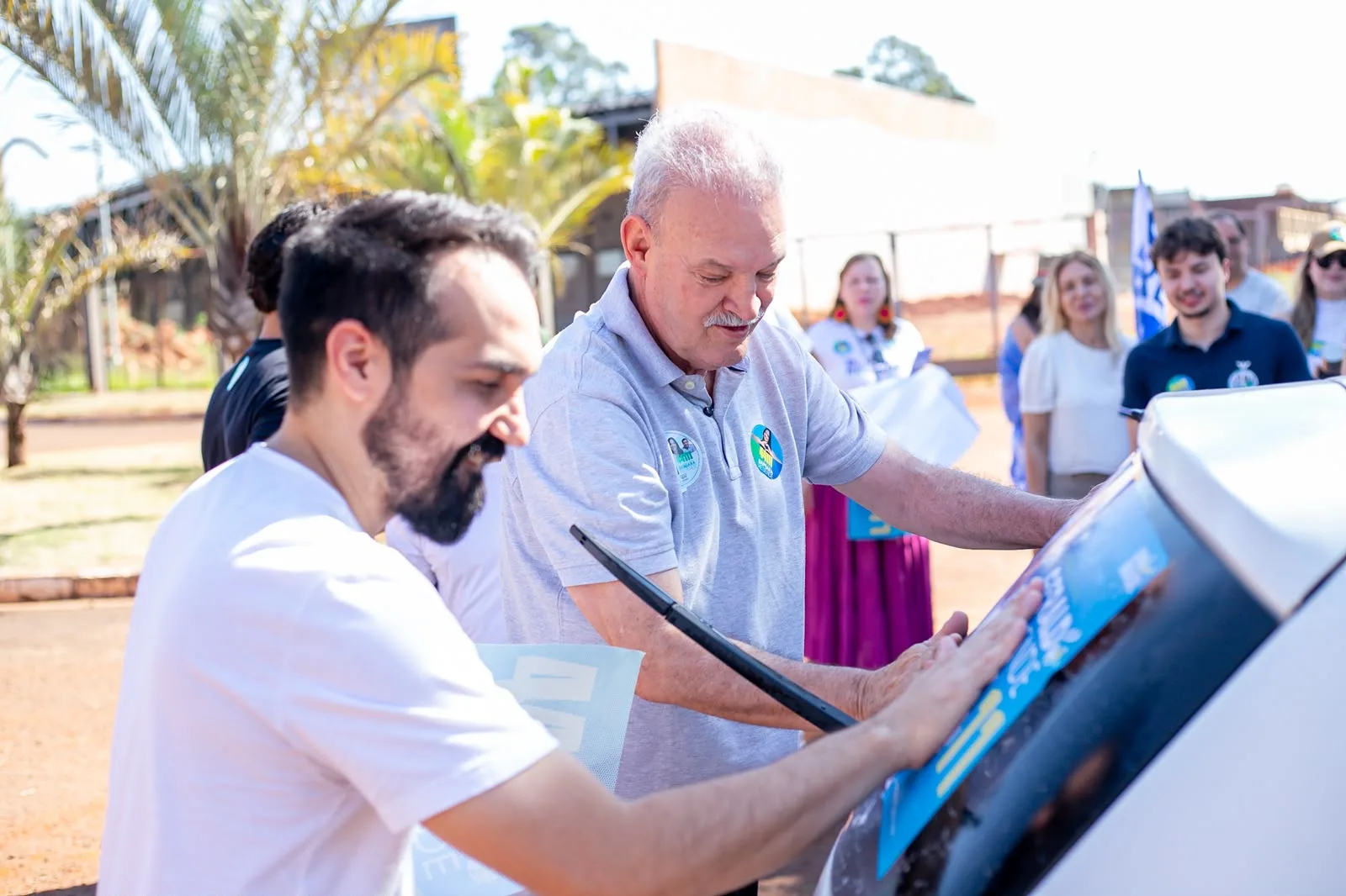 Eleições 2026: Geraldo dá largada com 'adesivaços' em Campo Grande e Sidrolândia