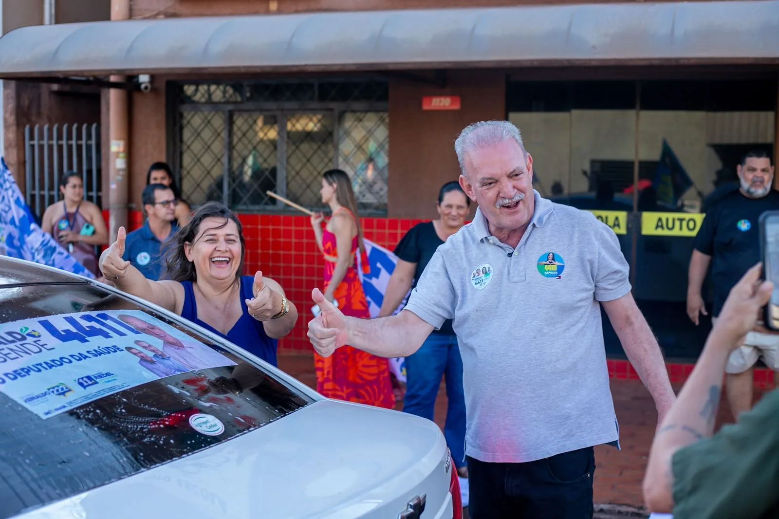 Eleições 2026: Geraldo dá largada com 'adesivaços' em Campo Grande e Sidrolândia