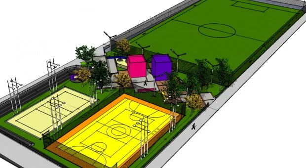 Projeto da Praça do Canaã III. (Foto: Reprodução)