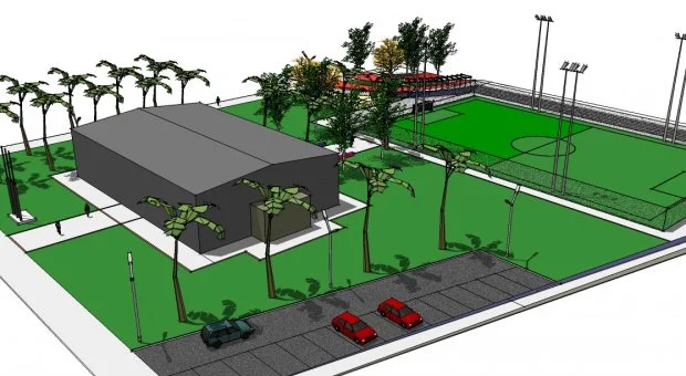 Projeto da Praça do Izidro Pedroso. (Foto: Reprodução)