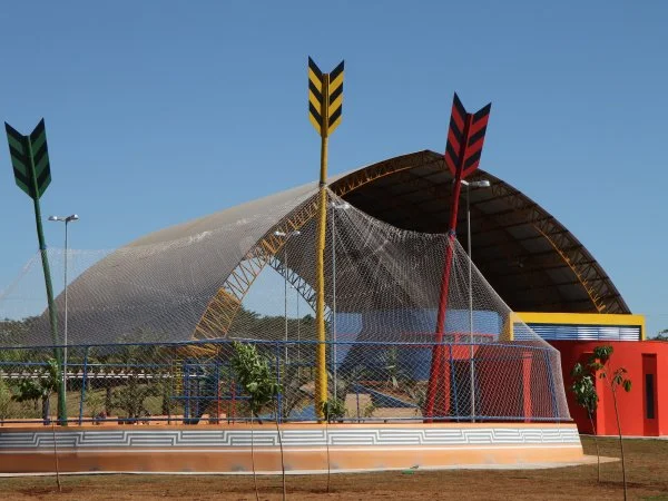 Vila Olímpica Indígena de Dourados, a 1ª do Brasil. (Foto: Francisco Medeiros)