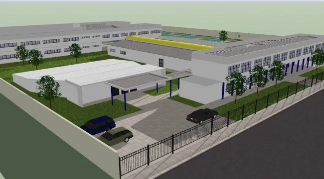 Perspectiva mostra característica arquitetônica da 'nova' Escola Presidente Vargas