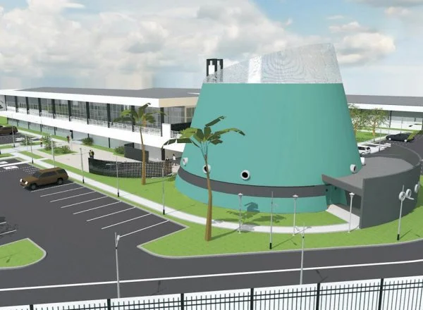 Modelo de Escola Técnica Federal que deverá ser implantada em Dourados, Naviraí e Jardim. (Foto: Reprodução)