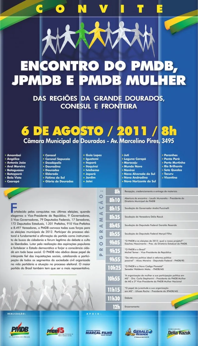 Convite encontro PMDB