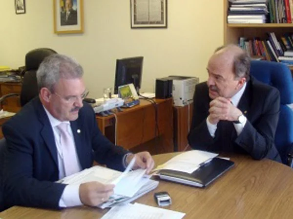Geraldo Resende em audiência no Departamento Penitenciário Nacional, em julho de 2010: garantia de recursos. (foto: Divulgação)