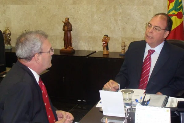 Geraldo Resende, na audiência com o ministro Fernando Bezerra.