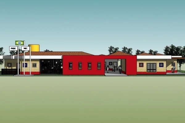 Projeto das creches que serão cosntruídas em Dourados. Foto: Ilustração