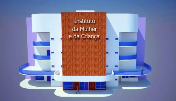 Maquete do Instituto da Mulher e da Criança, que será anexo ao HU. (Foto: Reprodução)