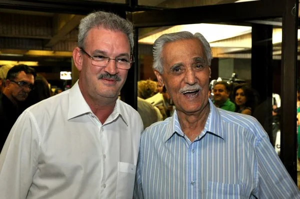 Ex-governador Wilson Barbosa Martins com o deputado Geraldo Resende (Foto: Deurico Ramos)
