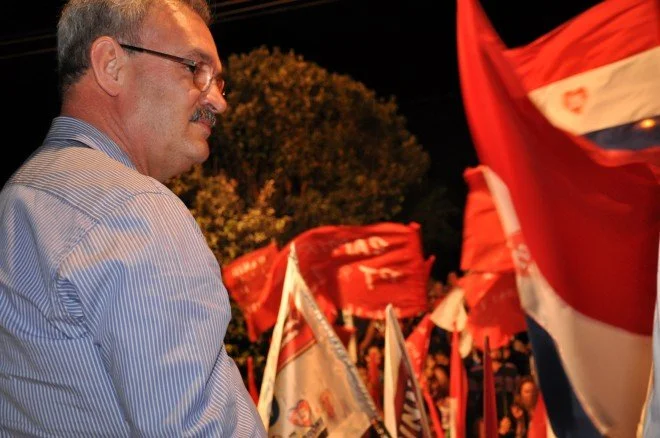 Geraldo participa do comício em Rio Brilhante