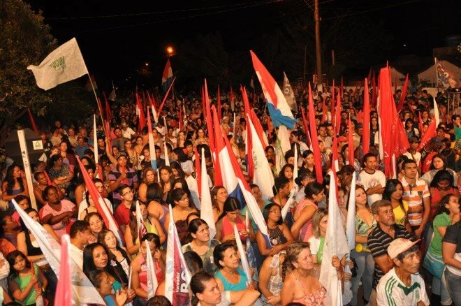 Geraldo participa do comício em Rio Brilhante