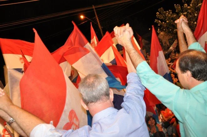 Geraldo participa do comício em Rio Brilhante