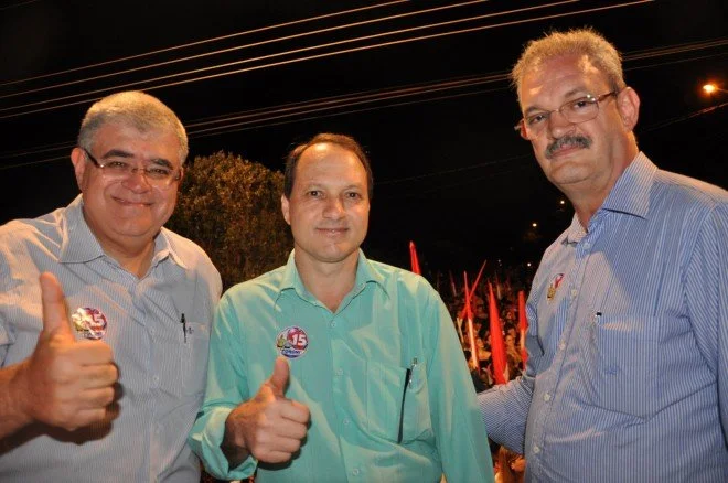 Geraldo participa do comício em Rio Brilhante