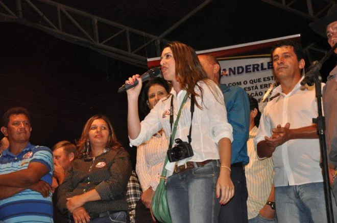 Geraldo participa do comício em Rio Brilhante
