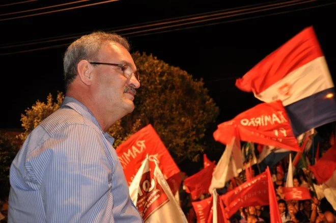 Geraldo participa do comício em Rio Brilhante