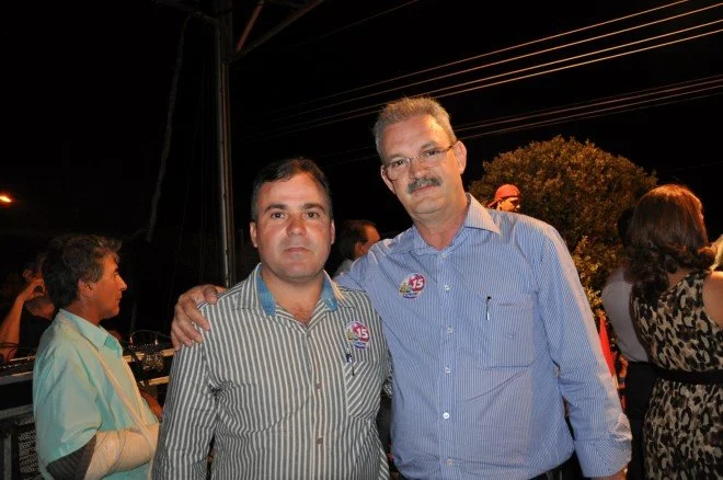 Geraldo participa do comício em Rio Brilhante