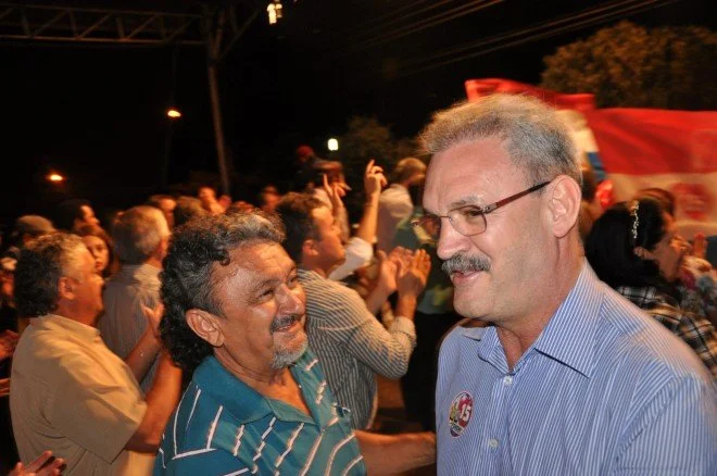 Geraldo participa do comício em Rio Brilhante