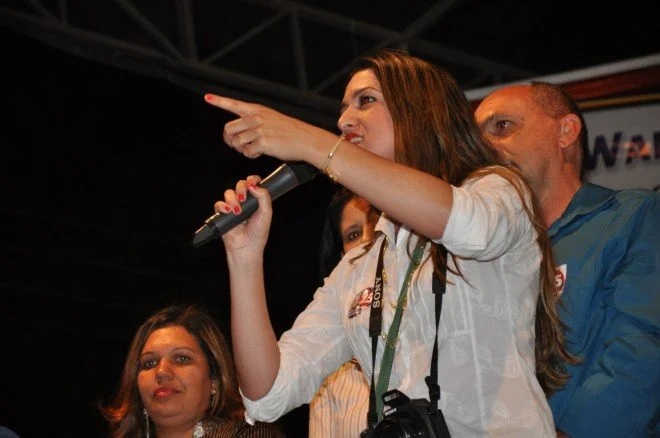 Geraldo participa do comício em Rio Brilhante