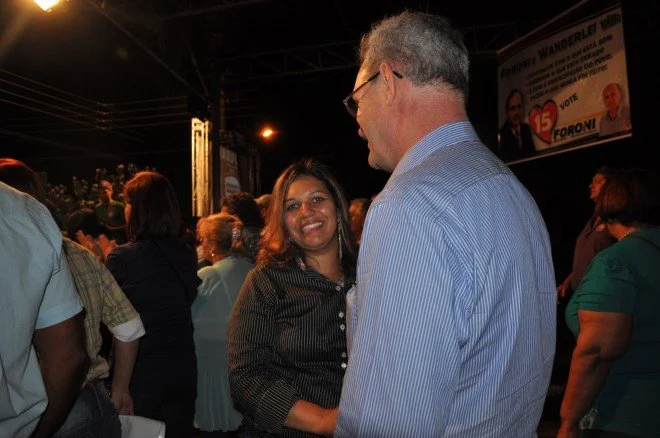 Geraldo participa do comício em Rio Brilhante