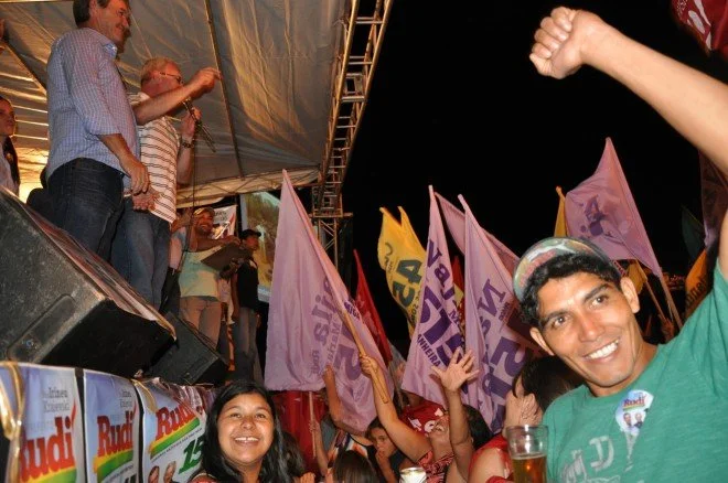 Veja o lançamento da candidatura do prefeito Rudi em Coronel Sapucaia