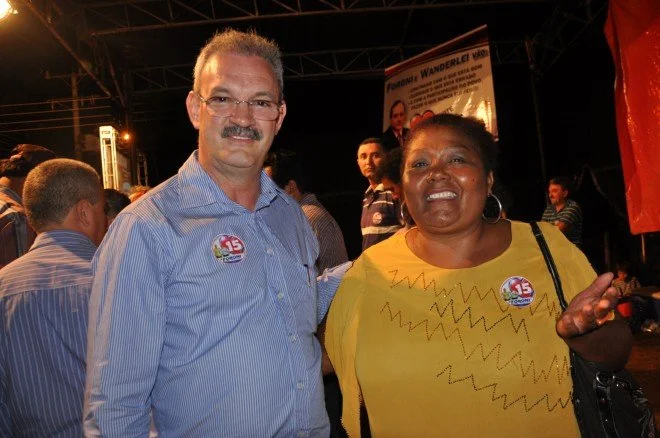Geraldo participa do comício em Rio Brilhante