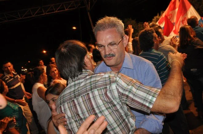 Geraldo participa do comício em Rio Brilhante