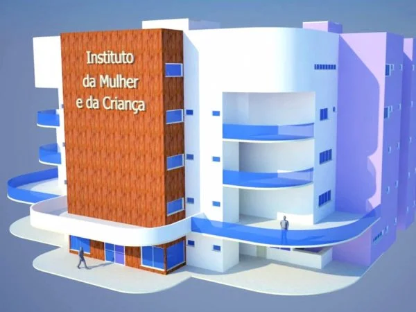Perspectiva de como ficará o novo hospital de Dourados. Foto: Div