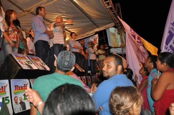 Veja o lançamento da candidatura do prefeito Rudi em Coronel Sapucaia