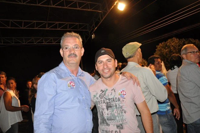 Geraldo participa do comício em Rio Brilhante