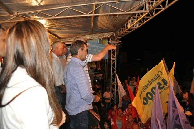 Veja o lançamento da candidatura do prefeito Rudi em Coronel Sapucaia