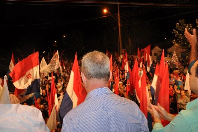 Geraldo participa do comício em Rio Brilhante