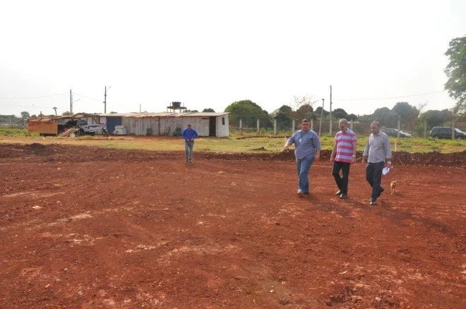 Vistoria nas obras da Praça do Parque Rego D'Água