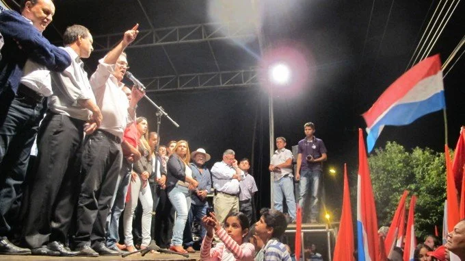 Geraldo participa do comício do candidato Foroni em Rio Brilhante