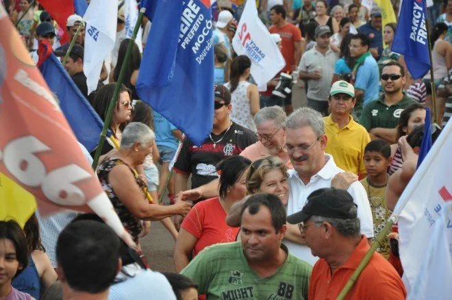 Geraldo participa de caminhada e comício em Douradina