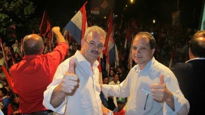 Geraldo participa do comício do candidato Foroni em Rio Brilhante