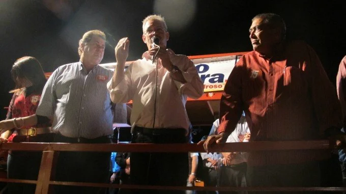 Geraldo participa de comício em Piraporã, distrito de Itaporã