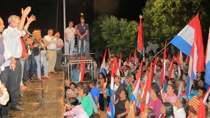 Geraldo participa do comício do candidato Foroni em Rio Brilhante