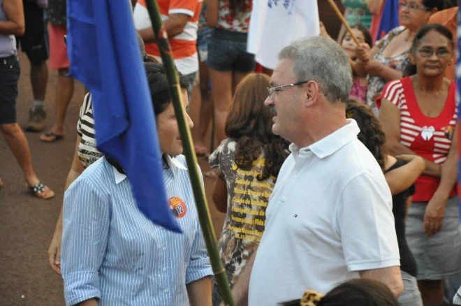 Geraldo participa de caminhada e comício em Douradina