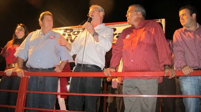 Geraldo participa de comício em Piraporã, distrito de Itaporã