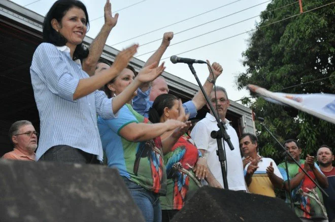 Geraldo participa de caminhada e comício em Douradina