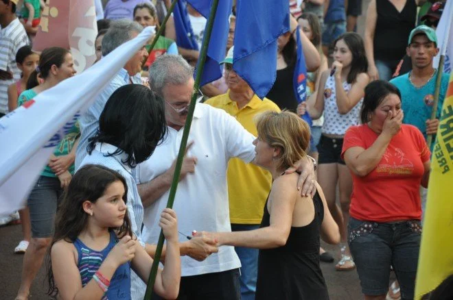 Geraldo participa de caminhada e comício em Douradina
