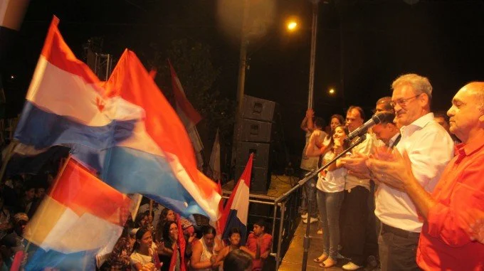 Geraldo participa do comício do candidato Foroni em Rio Brilhante