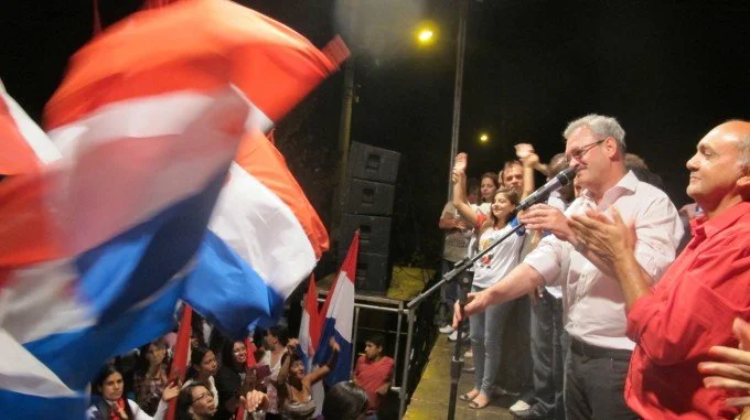 Geraldo participa do comício do candidato Foroni em Rio Brilhante