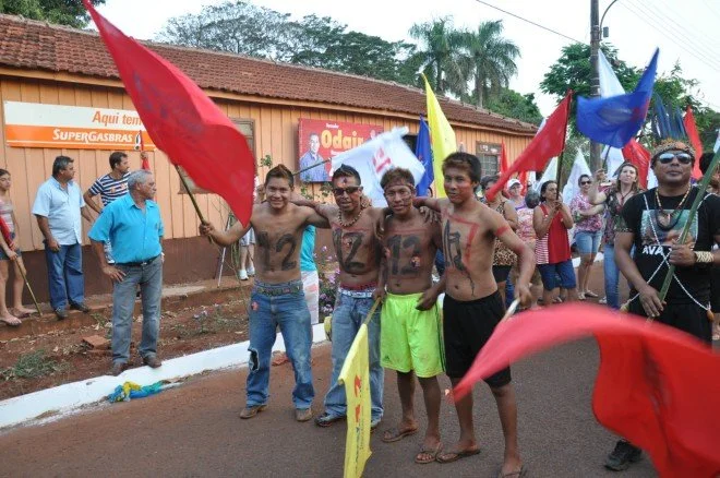 Geraldo participa de caminhada e comício em Douradina