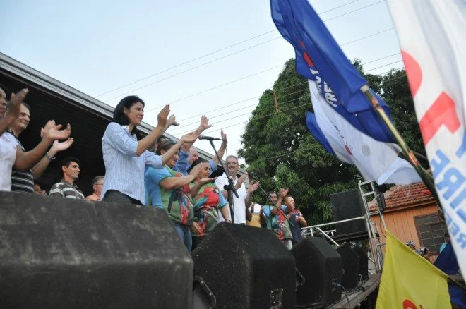 Geraldo participa de caminhada e comício em Douradina