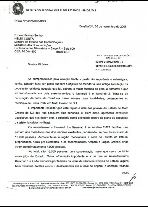 Vivo inicia testes para ativação de torres de telefonia em Itahum e Itamarati