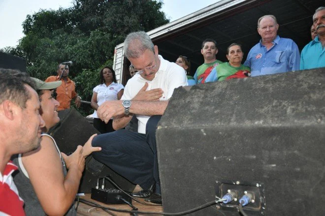 Geraldo participa de caminhada e comício em Douradina
