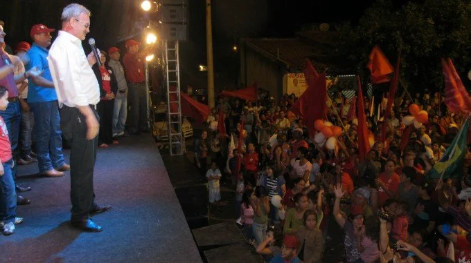Geraldo participa de comício em Nova Alvorada do Sul