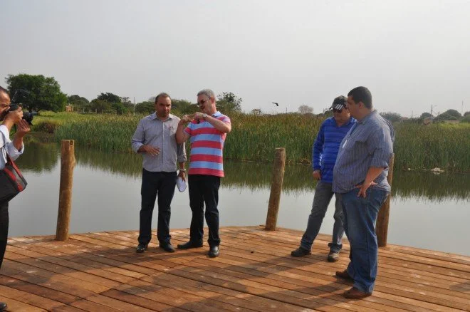 Vistoria nas obras da Praça do Parque Rego D'Água