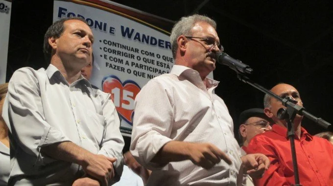 Geraldo participa do comício do candidato Foroni em Rio Brilhante